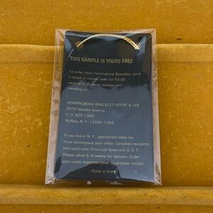 Vintage Herringbone Bracelet Gold